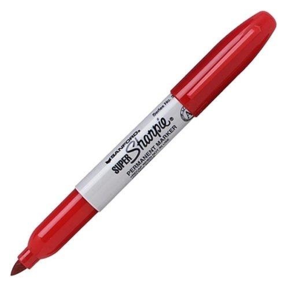 Sharpie Super Permanent Marker Red Electrical Tool And Lighting