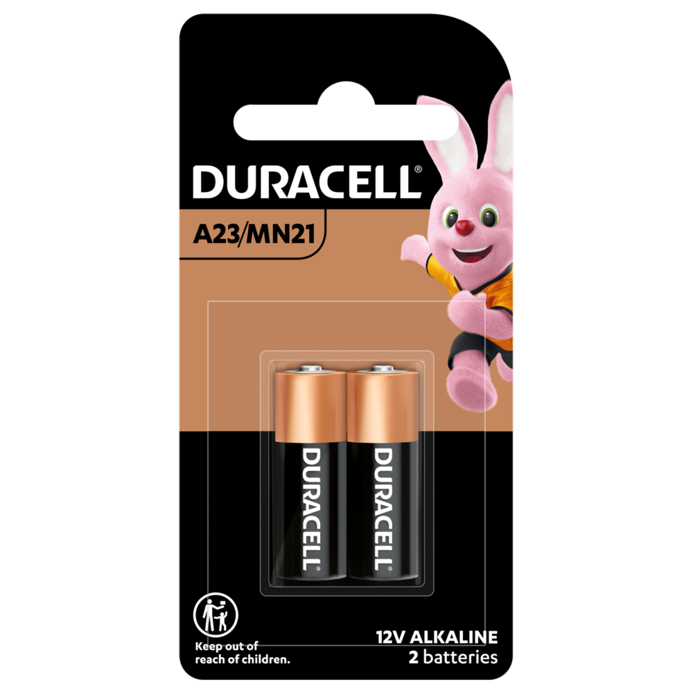 Duracell Carded Packshot MN21 A23 2 PACK